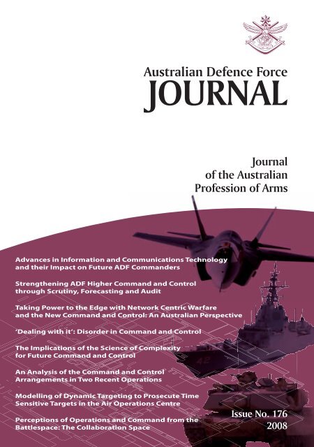 ISSUE 176 : Jul/Aug - 2008 - Australian Defence Force Journal