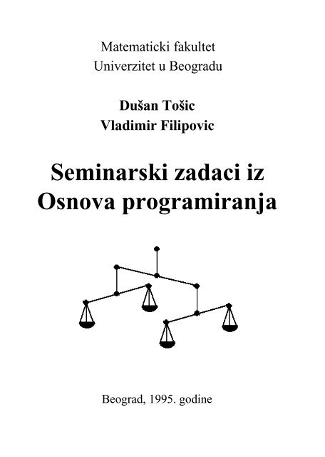 Seminarski zadaci iz Osnova programiranja - Ncd.matf.bg.ac.rs