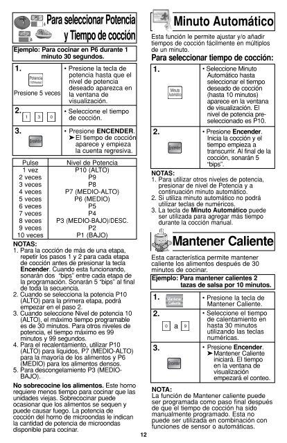 MANUAL DE USUARIO NN-ST978SRPH(es) - Panasonic