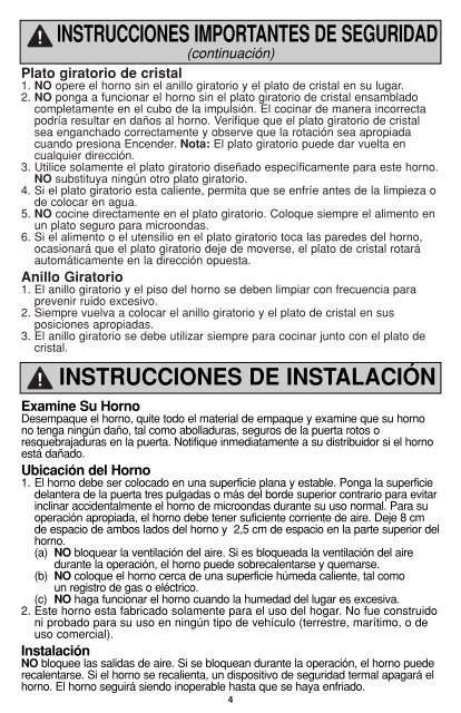 MANUAL DE USUARIO NN-ST978SRPH(es) - Panasonic