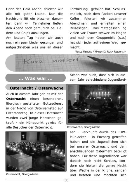 Gemeindebrief Nr. 80 - Evangelische Kirchengemeinde Enzberg