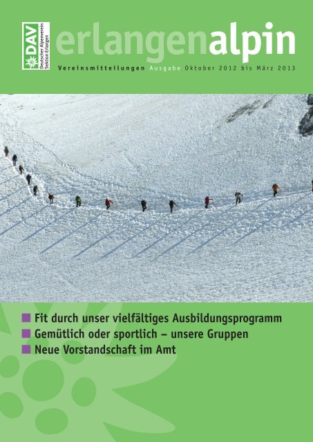 erlangenalpin Winter 2012/2013 - Alpenverein Sektion Erlangen