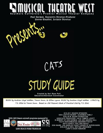 CATS Study Guide - Musical Theatre West