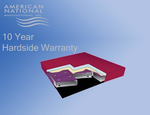 10 Year Hardside Warranty - American National Manufacturing Inc.