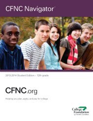 CFNC Navigator 2012-13 Student Edition - College Foundation of ...