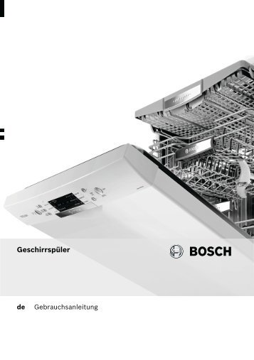 Bedienungsanleitung zu BOSCH SMV 65 U 60 EU ... - Innova