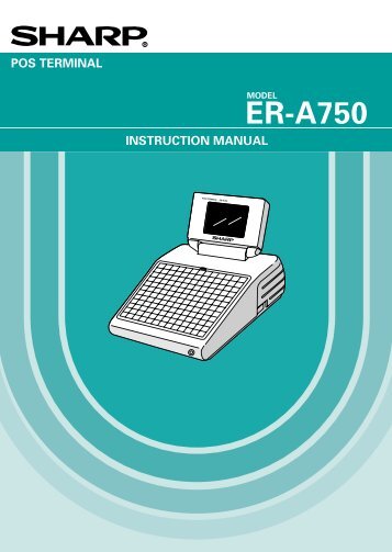 Sharp ER-A750 epos terminal - A&K Cash Registers