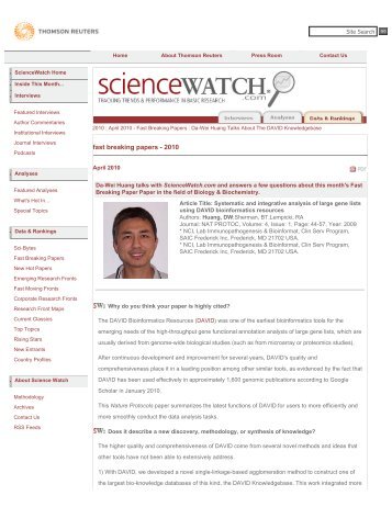 Systematic and integrative analysis of large gene lists