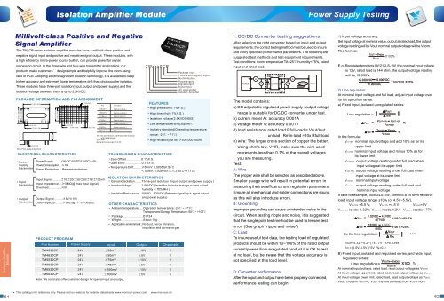 Isolation Transmitters