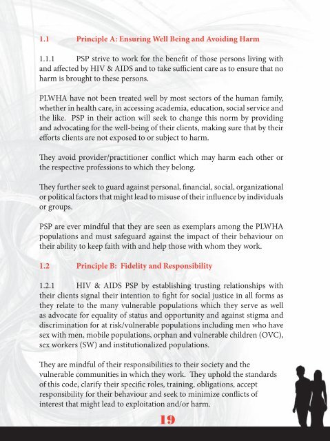 Code of Practice for Psycho-Social Practitioners - PANCAP- Pan ...