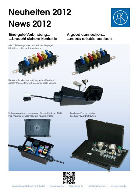 Messeblatt 2012 - AK-Apparatebau Kirchheim-Teck
