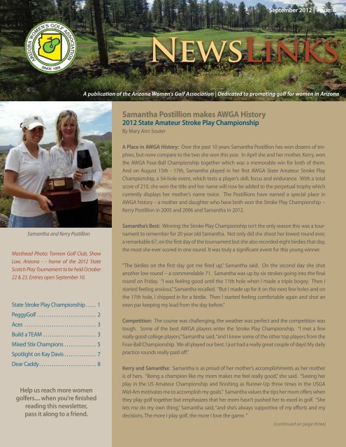 Issue 6 - Arizona Womens Golf Association