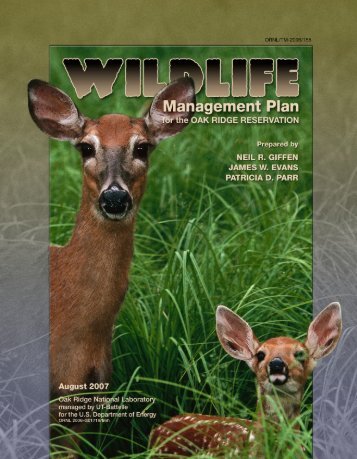 Wildlife Management Plan for the Oak Ridge Reservation