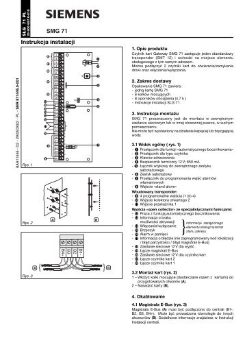 Instrukcja instalacji SMG 71 SMG 71