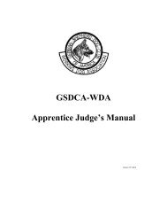 Apprentice Judges Manual - gsdca-wda