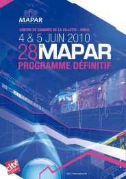 Programme du vendredi 4 juin - Mapar