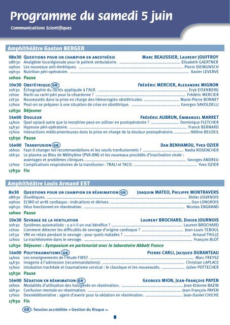 Programme du vendredi 4 juin - Mapar