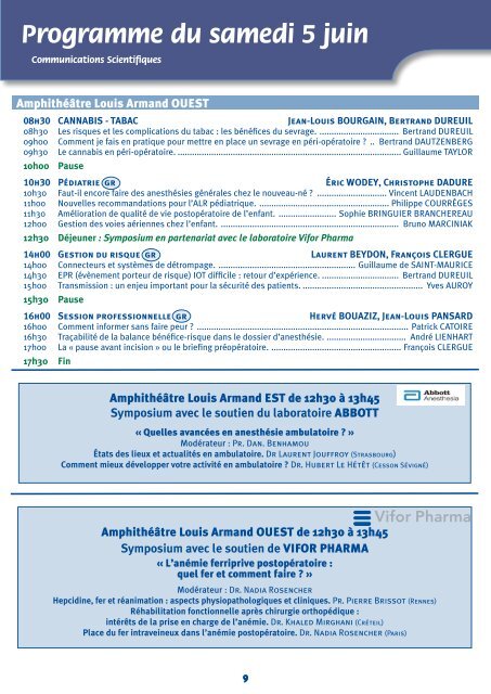 Programme du vendredi 4 juin - Mapar