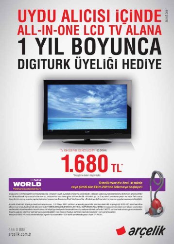 olup, üretim ve stok imkânlar› ile s›n›rl›d›r. - Arçelik