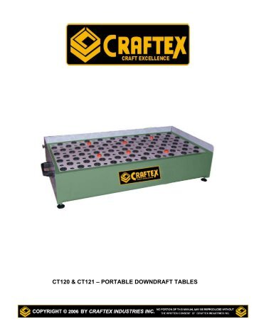 ct120 & ct121 â portable downdraft tables - Busy Bee Tools