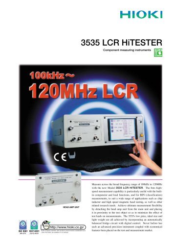 3535 LCR HiTESTER - Hioki