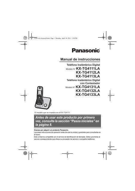 Manual de Usuario Familia KX-TG41xx() - Panasonic