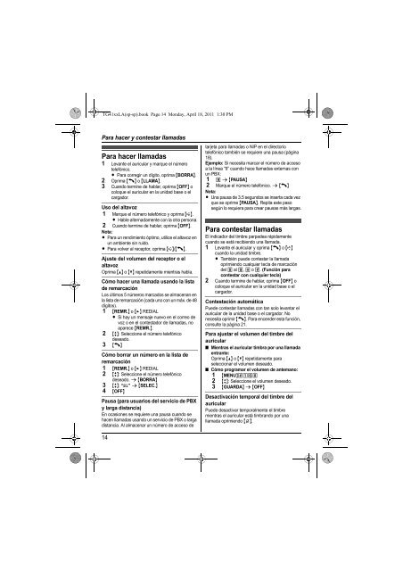 Manual de Usuario Familia KX-TG41xx() - Panasonic