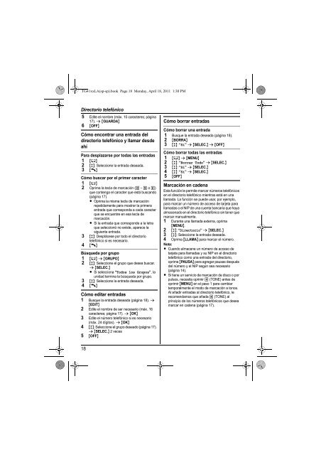 Manual de Usuario Familia KX-TG41xx() - Panasonic