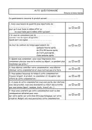 Auto questionnaire dÃ©pendance