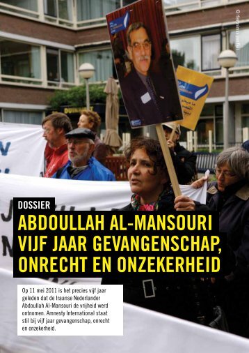 AbdoullAh Al-MAnsouri Vijf jAAr geVAngenschAp, onrecht en ...