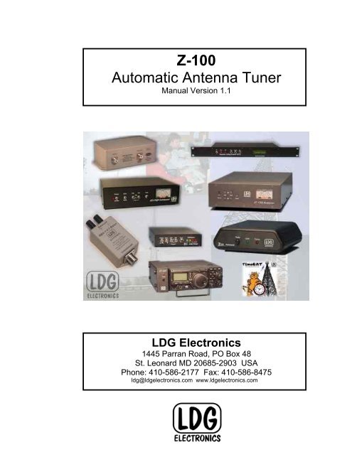 Z-100 Automatic Antenna Tuner - LDG Electronics