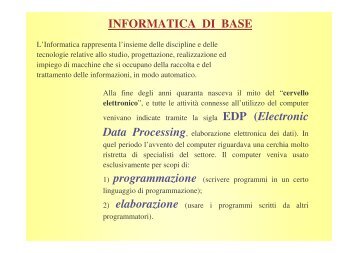 NEW - Informatica di base.pdf - ITIS Tullio Buzzi