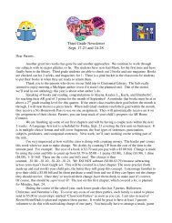 Third Grade Newsletter Sept. 17-21 and 24-28 - Guardian Lutheran ...