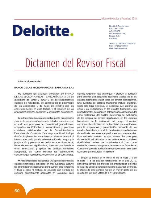 Informe de GestiÃ³n(PDF) - BancamÃ­a