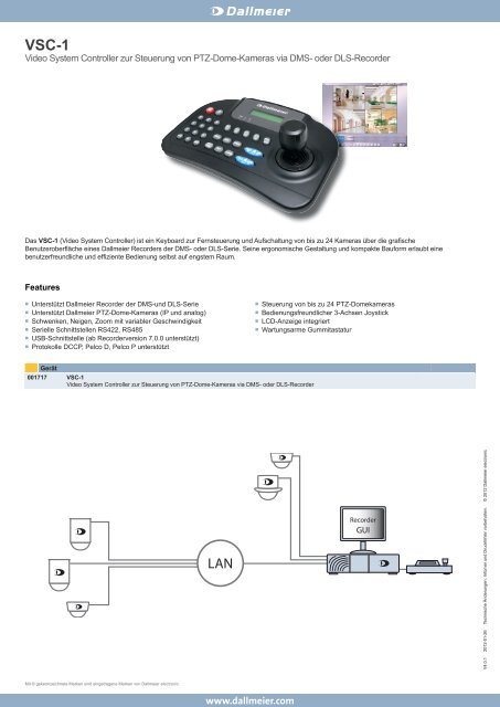VSC-1 - DEKOM Video Security & Network Gmbh