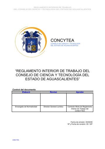 CONCYTEA - Gobierno de Aguascalientes