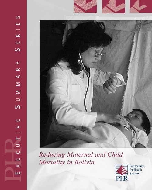 Reducing Maternal and Child Mortality in Bolivia - Health Systems ...