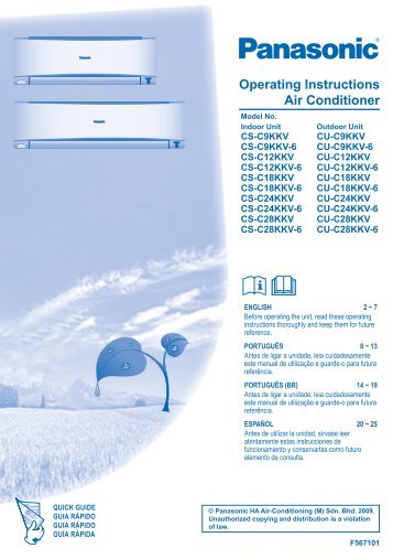 Operating Instructions Air Conditioner - Panasonic