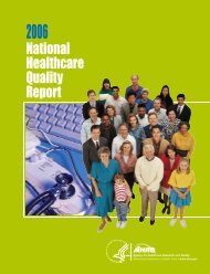 2006 National Healthcare Quality Report - AHRQ Archive - Agency ...