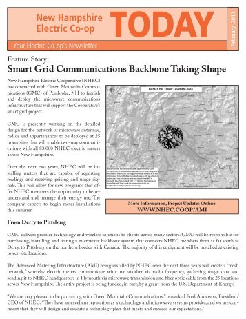 Smart Grid Communications Backbone Taking Shape - NHEC!