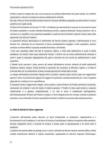 Decreto del Commissario ad acta - Regione Lazio