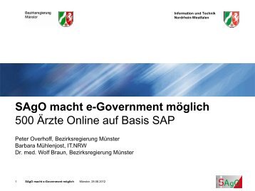 SAgO macht e-Government mÃ¶glich - Oev-symposium.de