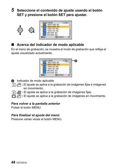 Manual de Usuario para la Filmadora Modelo HX ... - Panasonic