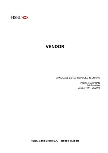 VENDOR - HSBC