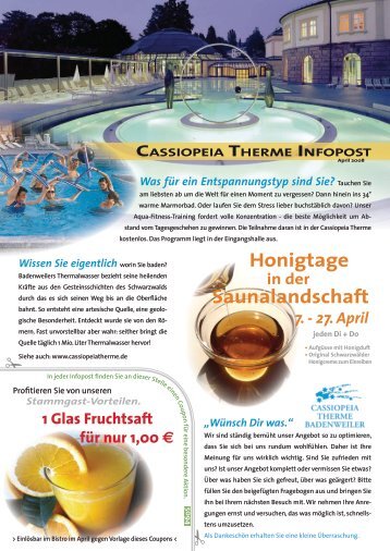 Cassiopeia Therme Infopost Nr. 1 - Badenweiler