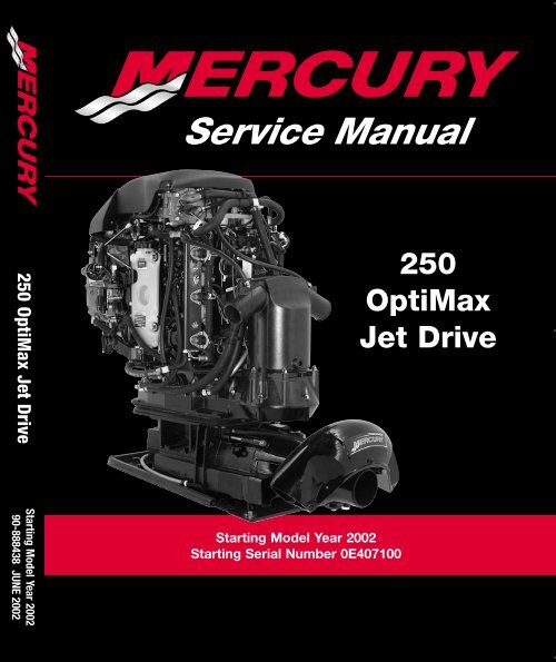 90-888438 Service Repair Shop Manual Wiring diagrams 250 OptiMax Jet Mercury 