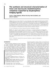 complexes supported by bis(phosphine - California State University ...