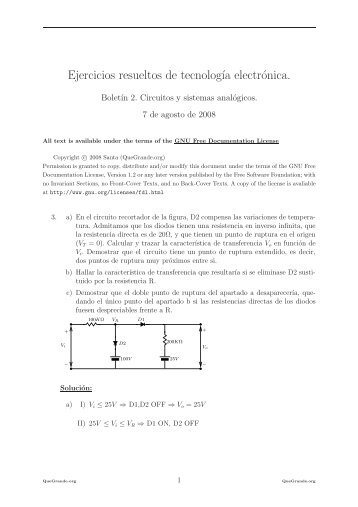 Ejercicios resueltos de tecnologÂ´Ä±a electrÃ³nica. - QueGrande