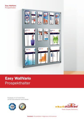 Easy WallVario Prospekthalter - Easydisplay.com