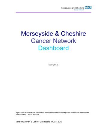 Merseyside & Cheshire Cancer Network Dashboard